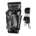 JZK® Hairdressing Scissors Holder Holster Pouch Scissors Case Bag with Belt Hairdresser Tool Bag, Black(UK Location)