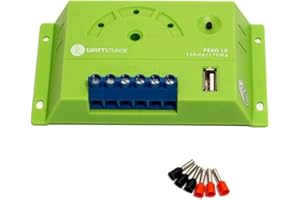 WATTSTUNDE PWM Solar Laderegler PEKO für 12V Anlagen - USB, LED Anzeige und Tiefentladungsschutz (PEKO 10A)