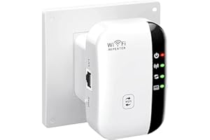 DUYRTKAM WiFi Extender Booster,WiFi Signal Booster,Internet Coverage Up to 5000 Sq.Ft and 45 Devices, Internet Booster with Ethernet Port, AP Mode/Wide Compatibility/Easy Setup, WPS Supported