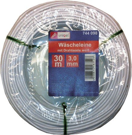 Preisvergleich Produktbild Uniqat Wäscheleine, 1 Stück, weiß, UQ744098