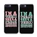 Produktbild TTOTT iPhone7 Plus Hülle Neue Art und Weise 2X Blumen BFF Hülle Weirdo und Ungewöhnlich Schwarz Passende Freunde Soft Silikon Stoßabdeckungs Fall für iPhone7 Plus 5.5''Zoll