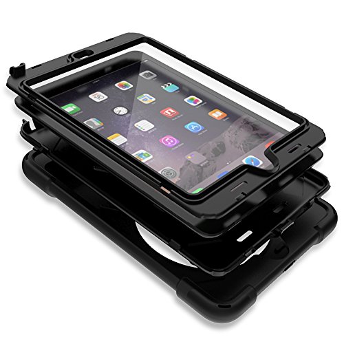iPad Mini 1/2/3 Hülle, FUQUN Neue Wasserdicht Stoßfest Schmutz Schnee Sand Proof Survivor Extreme Army Military Heavy Duty Cover Case Ständer für Apple iPad Mini/Mini 2/Mini 3 Geschenk Kinder Kid Full Schutz Light Gewicht iPad Fall - 6