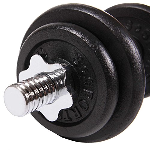 20 KG KURZHANTELSET / 2 X KURZHANTEL / 4 X 2,5 KG / 4 X 1,25 KG INKL. KOFFER - 6