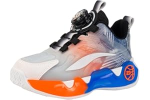 Hixingo Enfant Chaussure de Basketball Garçon Sneakers Baskets Enfant Filles Mode Baskets de Basket-Bal Hautes pour Chaussures de Sport, pour Mixte Homme Femme Jeunes