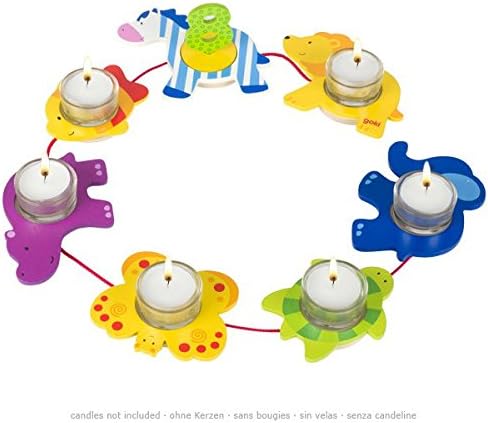 Goki Birthday train animal parade Birthday Animal Necklace with Numbers 1 to 10 – Lulugos