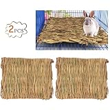 letra del juego el conejo de la suerte Material natural: hecho de césped natural y hecho a mano de artesanía tejida, ecológico y no tóxico, totalmente seguro para que su mascota duerme.