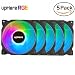 Produktbild upHere RGB LED Gehäuselüfter 120mm High Airflow Lüfter mit Controller und Hub,5 Pack/C8123-5