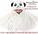 Brandonn Hooded Blanket cum Wrapper for Babies (WHITE) RS.295.00