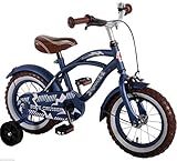 kinderfahrrad chopper cruiser  14 Zoll Fahrrad Qualitäts Kinderfahrrad mit Stützräder bike Blue Cruiser matt Blau 51401