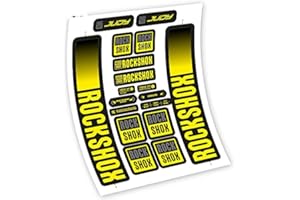 VINILOSBICI Pegatinas en vinilo adhesivo compatibles con horquilla R.C. Judy 2021-2023 (BRY -Bright Yellow)