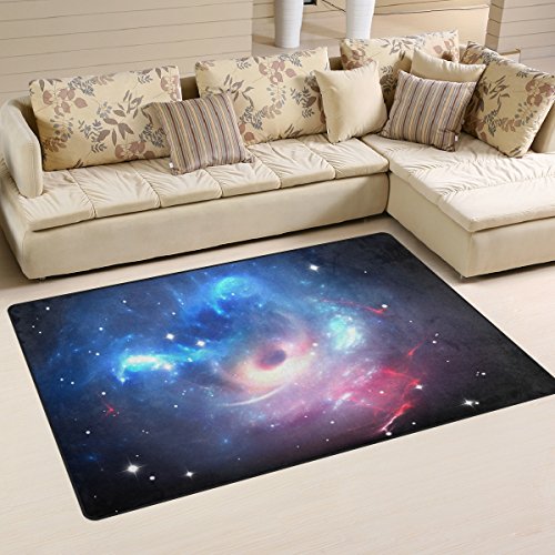 JSTEL INGBAGS Super weiche moderne Galaxie-Weltraum-Teppiche Wohnzimmer