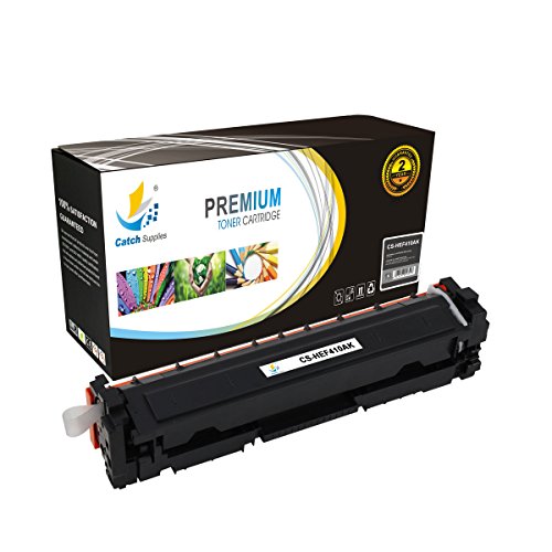 Catch Supplies Premium 410A 4 Pack Replacement Toner Cartridge CF410A CF411A CF412A CF413A Compatible with HP LaserJet Pro M452dn M452dw M452nw, MFP M477fdn M477fdw M477fnw Printers |2,300 Yield|