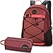 Produktbild Dakine 2er SET Rucksack Schulrucksack 15l WOMENS WONDER + ACCESSORY CASE Mäppchen Burnt Rose
