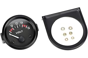 Tbest Voltmeter 12V Analog Auto Universal 8-16V 52mm