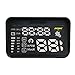 Price comparison product image AUTOOL 12V Car HUD OBD2 Head Up Display KM/H MPH Speedometer Overspeed Alarm Engine Trouble Alarm Water Temperature Gauge Car Windshield Projector with Film, Plug & Play