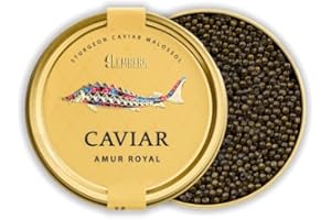 vladatwork 100g Black Siberian Sturgeon Caviar Siberian Sturgeon Acipenser Baerii Malossol Caviar Чёрная икра by Lemberg Caviar UK