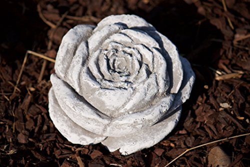 Stein Blüte im 2er Set, massiver Steinguss, frost- und wetterfest - 3