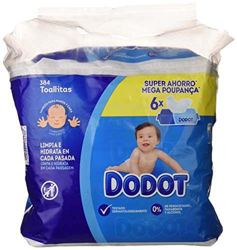 Dodot - Lot de 6 unidades con 64 Toallitas