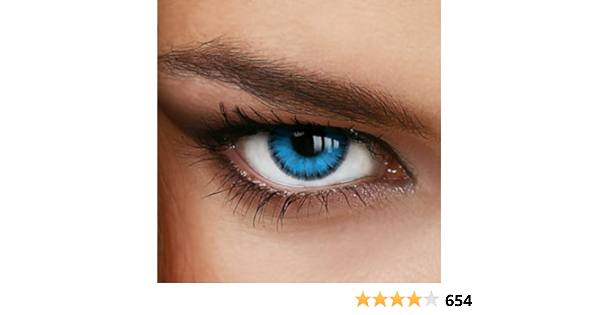 Farbige Jahres Kontaktlinsen Ocean Blue Mit Und Ohne Starke In Blau Von Luxdelux Mit Starke 2 75 Dpt In Minus Amazon De Drogerie Korperpflege