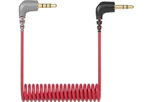 Sovvid 3,5-mm-TRS-auf-TRRS-Adapterkabel – Patch-Mikrofonkabel 1/8-Stecker auf Stecker, kompatibel mit iPhone, Smartphone, Tablets mit Rode SC7 VideoMic BOYA