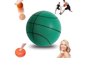 Chicmine Silent Basketball Dribbling Indoor, Mute Silent Basketball Size 7 Bouncing Ball Quiet Basketball Uncoated High-Density Foam Ball Soft Lightweight Quiet Ball Sports for Adult Kids