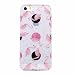 Produktbild iPhone 5 5S SE Hülle, Chreey Glitzer Handyhülle Niedlich Mode Süß Temperament Muster Weiche TPU Silikonhülle Skin Case Ultra Dünn Kratzfest Hülle Backcover [Flamingo]