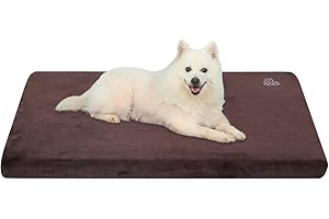 VANKEAN Almohadilla para Jaula de Perro, Reversible, Fresca, Cálida, Forro Impermeable, Funda Extraíble Lavable a Máquina, Alfombrilla para Mascotas para Perros Pequeños a XXL Que Duermen, Gris Café