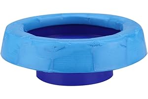 TYENAZA Pierścień uszczelniający do toalety Pierścień z woskiem toaletowym, gruba muszla klozetowa Uniwersalny odpływ toaletowy i odporny na zapachy elastyczne akcesoria do montażu łazienkowego