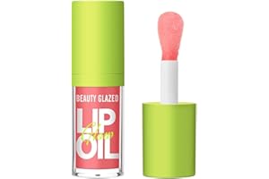 HQDA Big Brush Head Pink Lip Gloss Moisturizing Jelly Lip Gloss Oil Long Lasting Liquid Lipsticks Non-stick Cup Lip Tint Lip Glaze Fresh Texture Lip Gloss (#102)