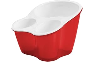 BUGATTI GLGU-02179 Glamour Easy – Escurridor de Cubiertos Rojo (Polipropileno, 16 x 16 x 13 cm)