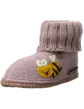 Haflinger Unisex-Kinder Hüttenschuh Biene Hohe Hausschuhe