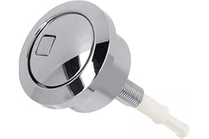 BODYA Bouton poussoir double chasse d'eau pour réservoir d'eau Geberit Finition chromée Accessoires de toilettes de salle de bain Argenté