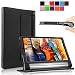 Produktbild Lenovo Yoga Tab 3 10 Hülle Case, Infiland Slim Fit Folio PU-lederne dünne Kunstleder Schutzhülle Cover Tasche für Lenovo YOGA 3-10 25,7 cm (10,1 Zoll IPS) Tablet(Not für Lenovo Yoga Tab 3 Pro/Yoga Tab 3 10 Plus) (mit Auto Schlaf / Wach Funktion)(Schwarz)