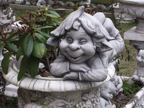 Steinfigur Zwerg Gnom Wichtel 07 FREDDI 44 cm ca.15 kg Frostfest Stein Nr.178 - 7