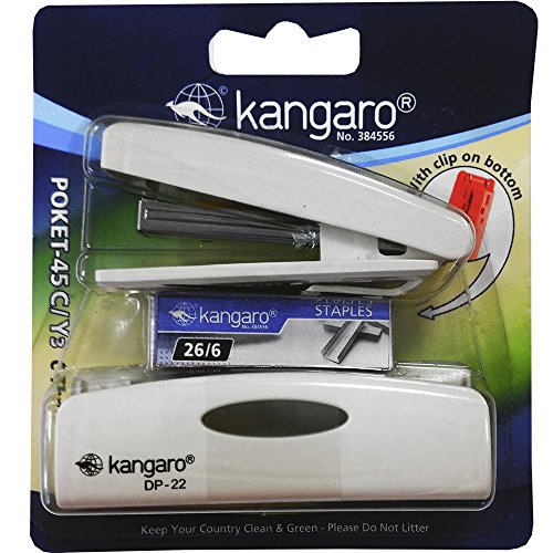 Kangaro Poket 45C Y3 - Pack de 3 grapadoras