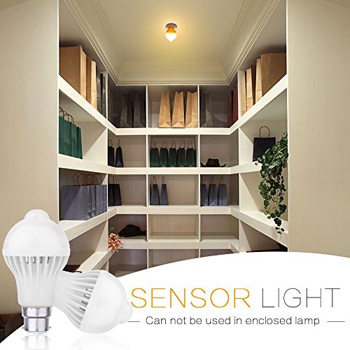 Pir Motion Sensor Light Bulb B22 Bayonet Automatic Motion