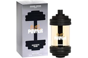 JEANNE ARTHES - Eau de Toilette Homme - Fuel Power - Floral et Frais - Ambre & Patchouli - Fabriqué en France à Grasse - Cadeau homme - 100 ml