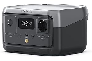 Station électrique portable EF ECOFLOW RIVER 2, batterie LiFeP04, 256 Wh/charge rapide en 1 heure, sortie 600 W max, générateur solaire pour camping extérieur/camping-cars