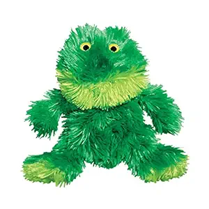 Kong Medium Plush Frog Dog Toy, Green