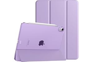 TiMOVO for iPad Air 11 Inch Case (M3/M2-2025/2024), iPad Air 5th Generation 2022/4th Gen 2020 10.9 Inch, Slim Hard Translucent Back Cover, Support Auto Wake/Sleep - Taro Purple