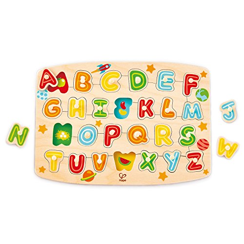 Preisvergleich Produktbild Hape - E1505 - Puzzle Knöpfe, Alphabet