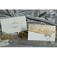 17 Stk. Hochzeitseinladungskarten Set Einladung Hochzeitseinladung Grusskarten, blanko ohne Text und Druck - selbst gestalten - 1 Set enthält 17 Stk Karten