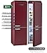 Produktbild Schneider SL300B Retro Design Kühl-Gefrier-Kombination EEK: A++ 60cm breit, 300 Liter 4**** Gefrierteil 190cm hoch (Weinrot matt)