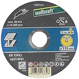 Wolfcraft 1683999 Doorslijpschijf extra dun - 115 x 22,23mm - Metaal
