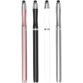 Microcase Universal Telefon Tablet iPad 2in1 Disk U&ccedil;lu Stylus Pen Dokunmatik Kalem - AL3464 (Rose Gold)