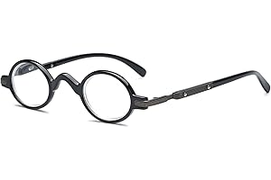 VEVESMUNDO Okulary do czytania dla mężczyzn i kobiet, retro, okrągłe, klasyczne, pełne obramowanie, okulary do pracy w stylu vintage, przezroczyste, pomoc w czytaniu, okulary korekcyjne