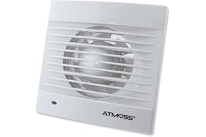 RASMACOR Ventilazione estrazione | Ventilatore estrattore da bagno 15 W aria | Ultra silenzioso (36 db) | Basso consumo (15 W) | valvola anti zanzariera integrata | CAUDAL: 180 M3/H | Extra piatta |