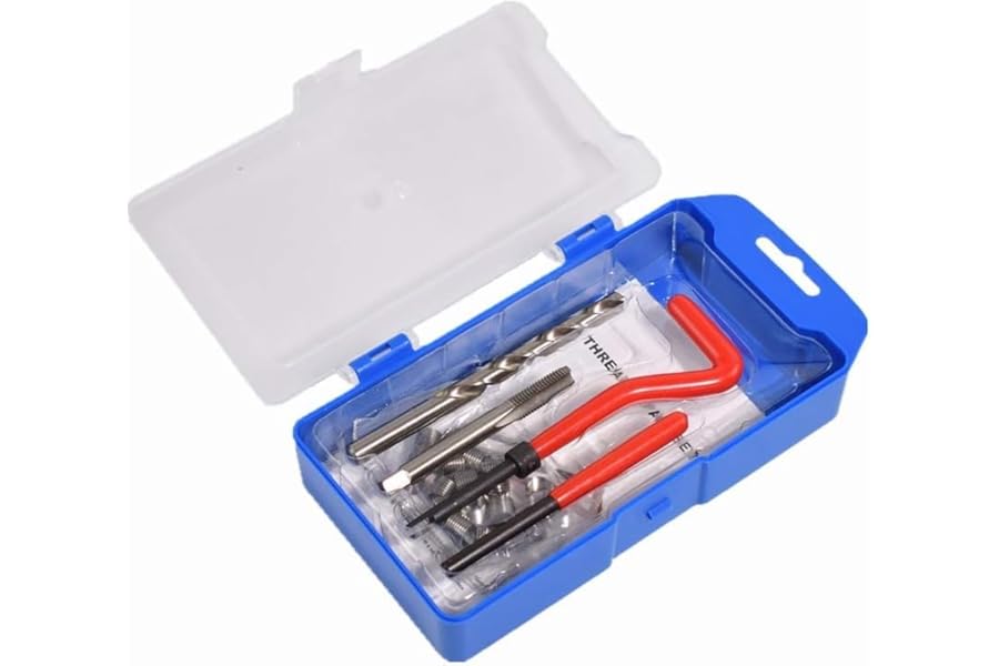 Alltooetools M8 X 1.25mm Thread Repair Tool Kit, Metric Helicoil Kit With HSS Drill Bit, 20PC Wire Thread Inserts
