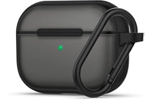 CYRILL by Spigen Color Brick Designed for Apple AirPods Pro Case (2019) Shockproof Protective Hard Case with Carabiner [Front LED Visible] - Black