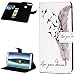 Produktbild Flip Handy Schutzhülle für Honor 9 Lite, Stoßfest Weich PU Leder Damen Herren Karten Magnet Stand Halter 3D Farbdruck Brieftasche Klappetui (Vogel)